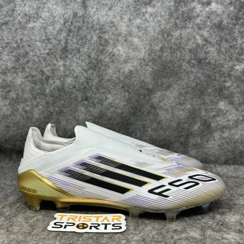 Adidas Adizero F50 Elite LL FG Soccer Cleats Mens Sz 12 White Gold Road To Glory